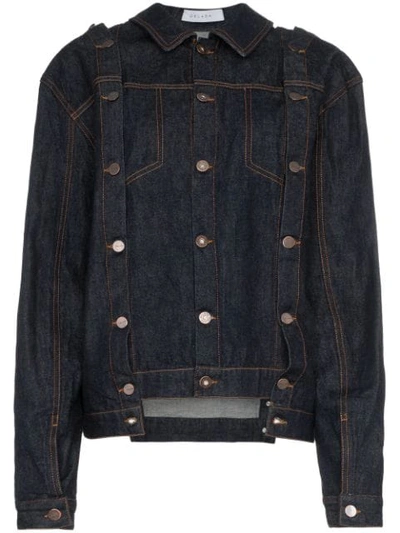 Delada Multi-button Denim Jacket - Blue