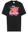 Vetements Printed Cotton-jersey T-shirt In Black