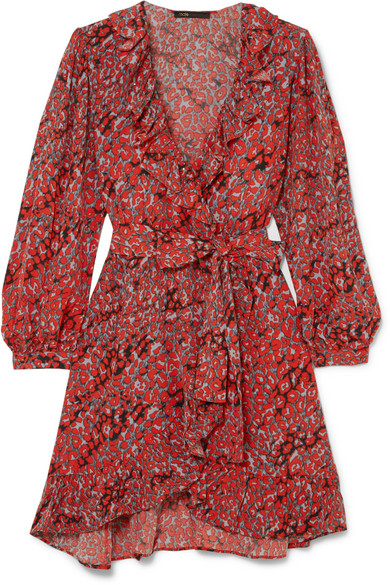 maje leopard dress