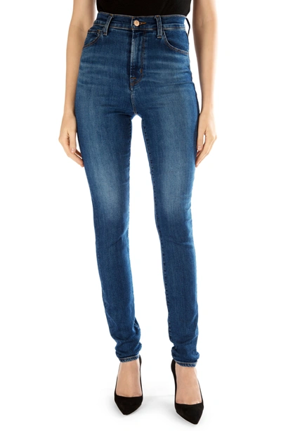 J Brand Carolina Super High Waist Skinny Jeans In Hewes