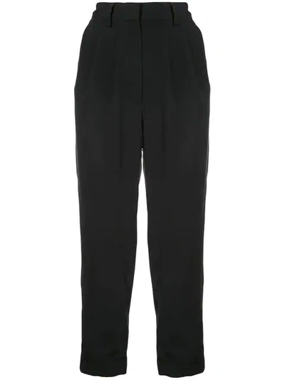 Mm6 Maison Margiela Tapered Tailored Trousers - Black