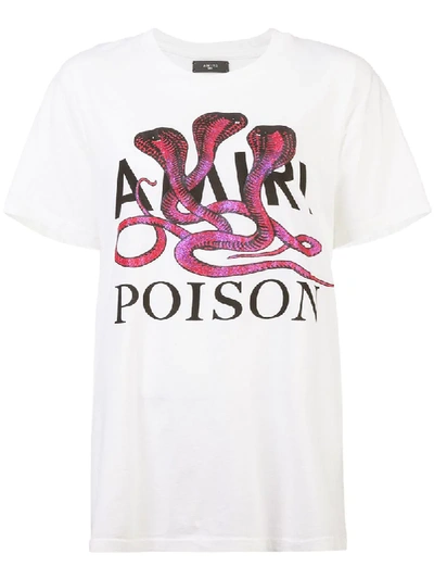 Amiri T-shirt Mit Logo-print - Weiss In White