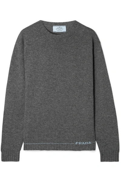 Prada Cashmere Sweater In Gray