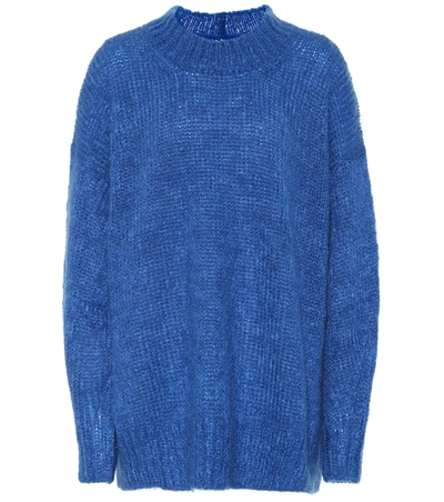 Isabel Marant Ribbed Alpaca-wool Sweater In Electric Blue