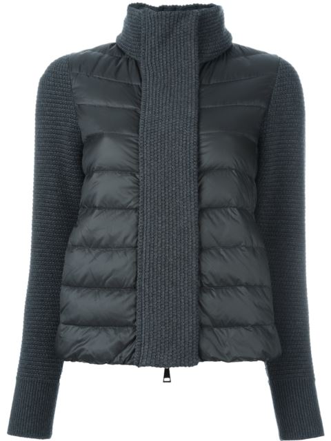 Moncler Padded Knitted Cardigan | ModeSens