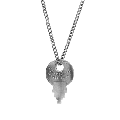Miansai Wise Lock Sterling Silver Pendant Necklace