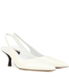 The Row Bourgeoise Leather Slingback Pumps In White