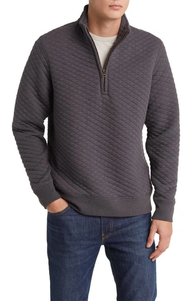 Billy Reid Half Zip Sweatshirt In Grey