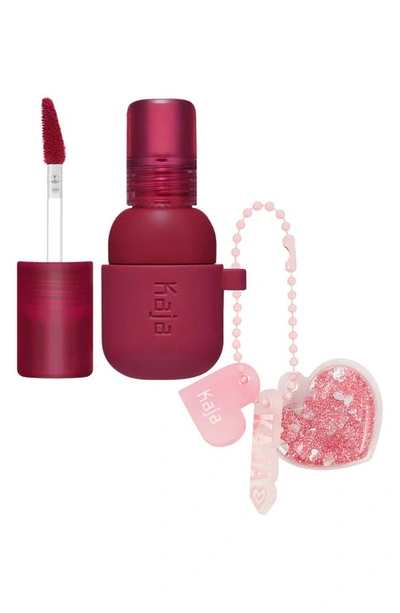 Kaja Jelly Charm Lip & Blush Stain With Glazed Key Chain In Cherry Spritz