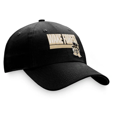 Top Of The World Black Wake Forest Demon Deacons Slice Adjustable Hat