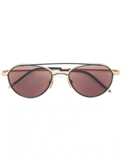 Thom Browne Eyewear Aviator Sunglasses - Yellow