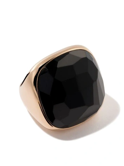 Pomellato 18kt Rose Gold Victoria Ring In Black