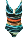 Lygia & Nanny Printed Mirassol Swimsuit In Blue