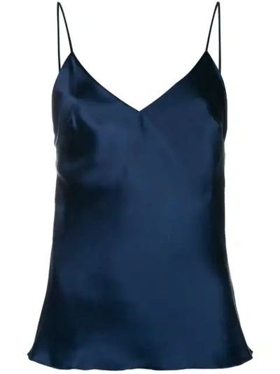 Gilda & Pearl Sophia Silk Top In Blue