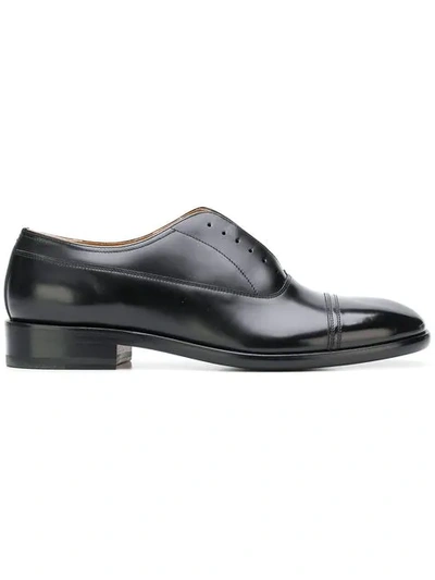 Maison Margiela Leather Brogues In Black