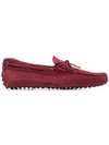 Tod's Gommino Driving Shoes In Red