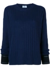 Prada Ribbed Sweater - Blue