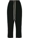 Rick Owens Pantalone Cavallo Basso In Nero