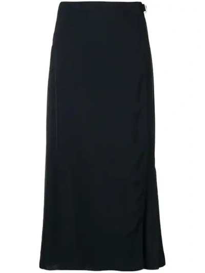 Prada Safety Buckle Fastening Skirt In Black