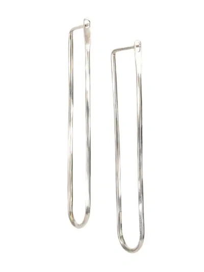 Werkstatt:münchen Loop Drop Earrings In Metallic