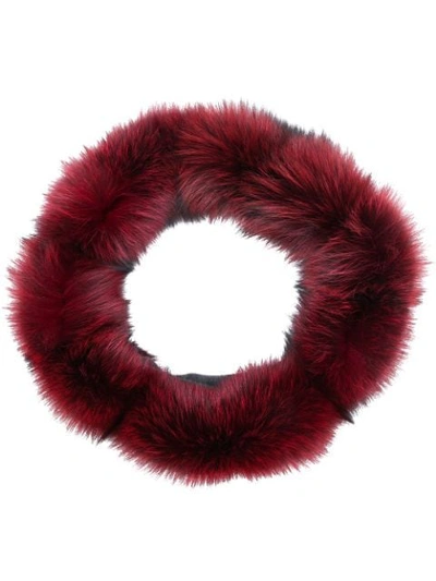 Eleventy Soft Fur Snood - Red