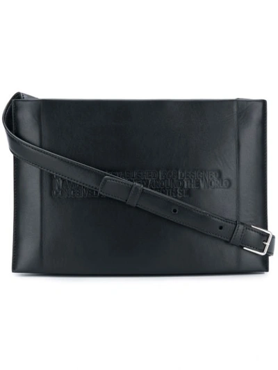Calvin Klein 205w39nyc Black Logo-embossed Cross-body Bag