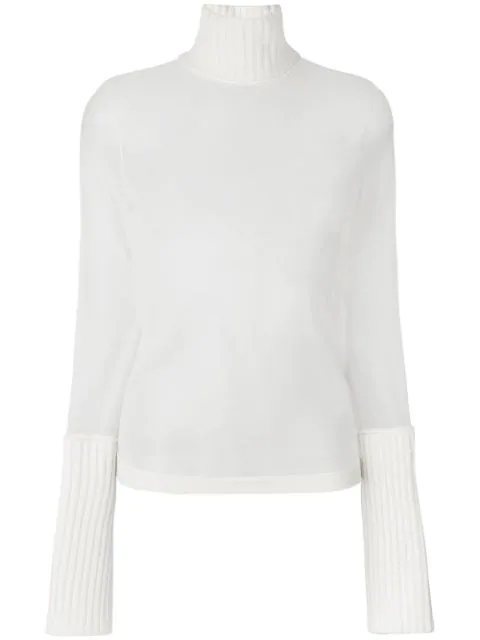 Calvin Klein 205w39nyc Transparent Knitted Top In White | ModeSens