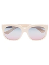 Gucci Eyewear Ivory Elton John Sunglasses - Neutrals In Nude & Neutrals