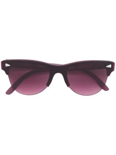 Snob Tinted Cat Eye Sunglasses In Pink & Purple