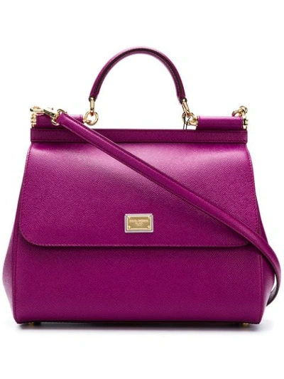 Dolce & Gabbana Sicily Top Handle Bag - Pink