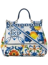 Dolce & Gabbana Sicilian Tile Shoulder Bag - Multicolour