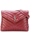 Saint Laurent Medium Loulou Chain Bag In Red