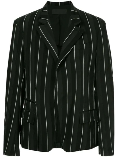 Haider Ackermann Classic Pinstriped Blazer In Black