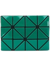 Bao Bao Issey Miyake Geometric Pattern Wallet In Green