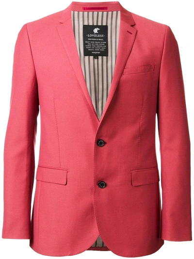 Loveless Two Button Blazer - Red