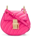 Chloé Drew Shoulder Bag In Pink