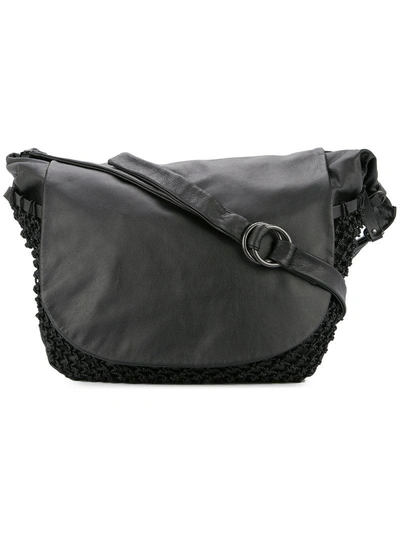 Yohji Yamamoto Net Detail Shoulder Bag - Black