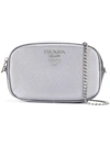 Prada Saffiano Crossbody Bag - Metallic