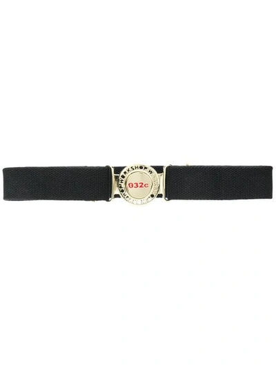 032c Logo Buckle Belt In Black