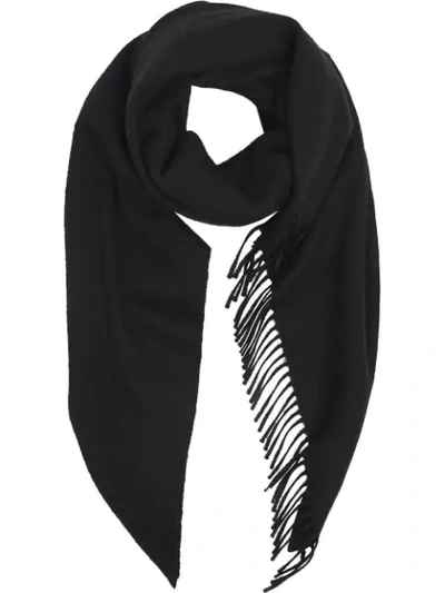 Burberry The  Bandana In Embroidered Cashmere In Black