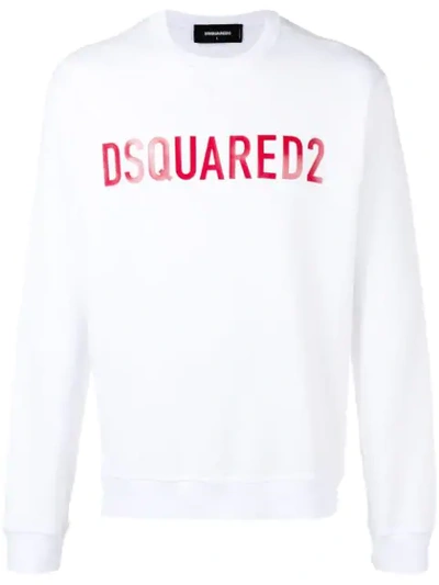 Dsquared2 Sweatshirt Mit Logo-print In White