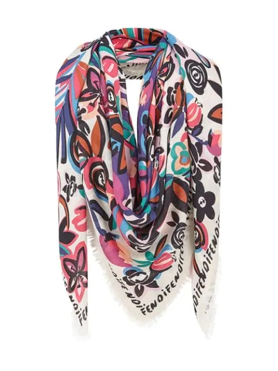 Fendi Flowers Shawl - Multicolour