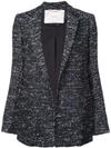 Adam Lippes Tweed Blazer In Blue