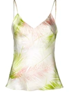 Gilda & Pearl Kew Chartrueuse Silk Top In White