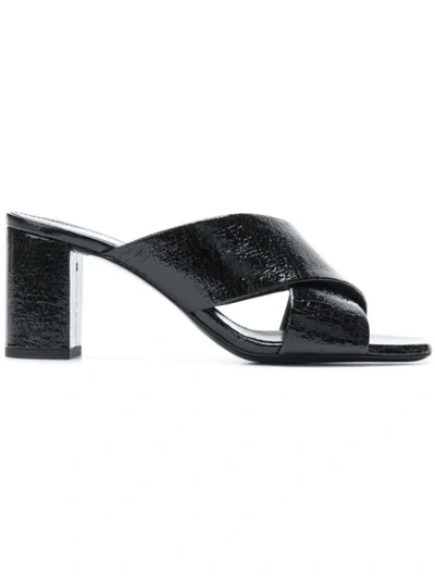 Saint Laurent Lou Lou 70 Mules - Black