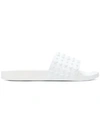 Jimmy Choo Rey Slides In White