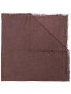 Rick Owens Cashmere Scarf - Brown