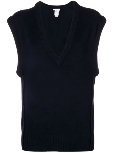 Chloé V-neck Loose Knitted Top - Blue