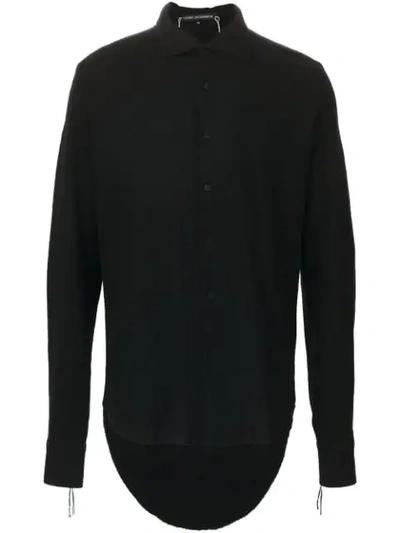 Cedric Jacquemyn High Low Hem Shirt In Black