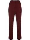 Victoria Victoria Beckham Tailored Fitted Trousers In Red